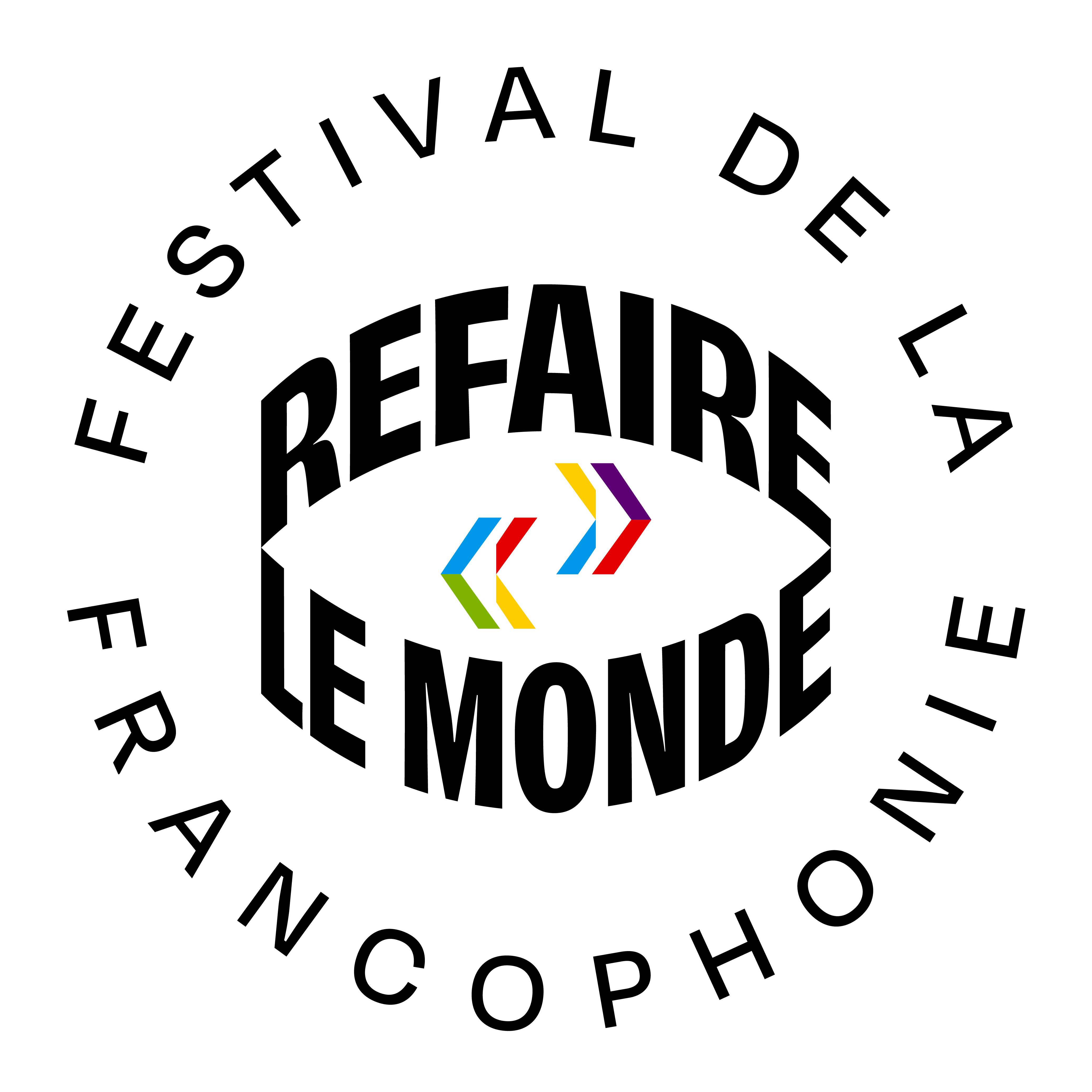 Logo Refaire le monde, le Festival de la francophonie