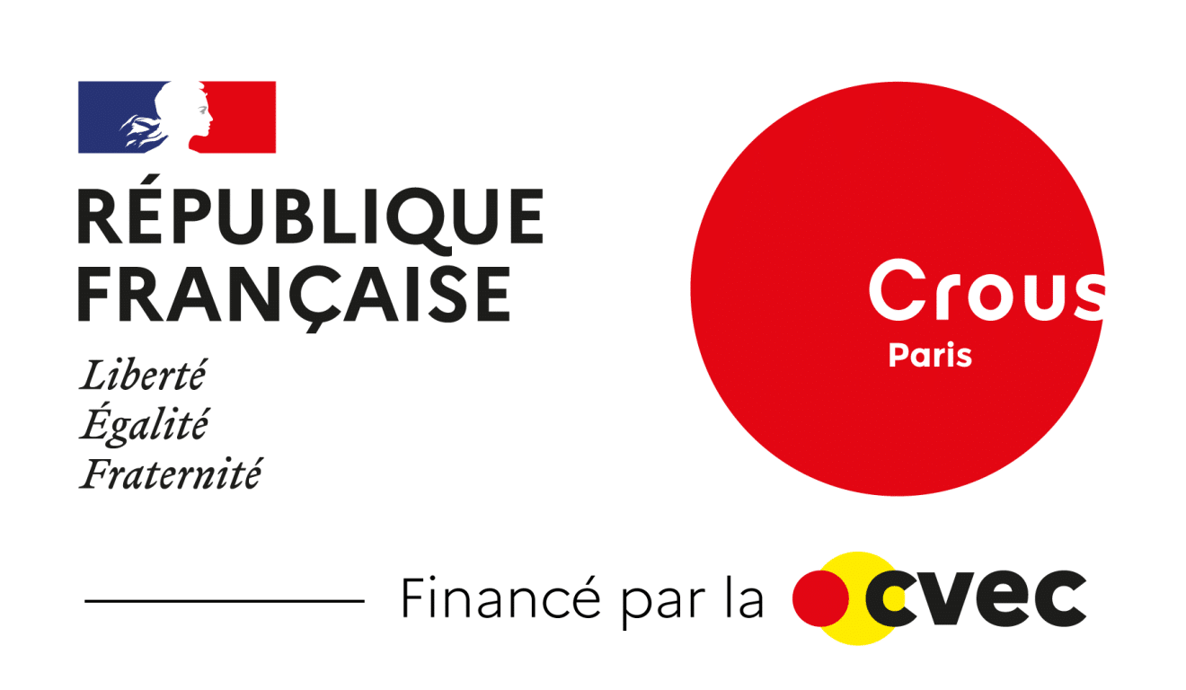 Logo Crous Paris - République française - financé par la CVEC