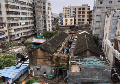 des maisons en ruine en Chine