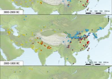 Spread of millet and wheat/barley in Eastern Eurasia in the Middle to Late Neolithic