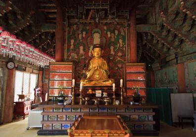 Bouddha du Magoska Temple en Corée du sud