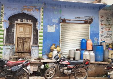 Scène de la vie quotidienne en Inde