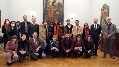 Bénéficiaires afghans, contributeurs, référents académiques et membres du bureau de la Fondation Inalco 