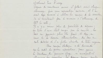 Lettre de Paul Barrias du 30 novembre 1927, Archives nationales de Pierrefitte, F/21/5972