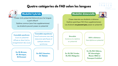 Il s'agit des modalités de formations à distance.