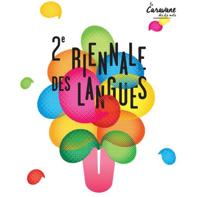 Affiche de la Biennale des langues 2024