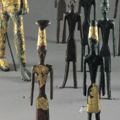 Statuettes on display
