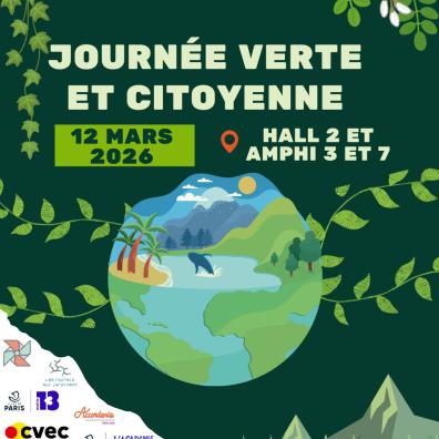 Affiche de promotion de la journée verte et citoyenne 2026
