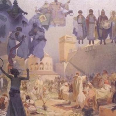 Alphonse Mucha. L'Europe. Tableau de 1912.