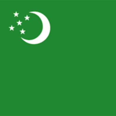 Turkménistan drapeau.