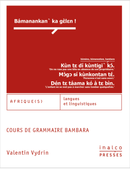 Couverture du livre Cours de grammaire Bambara