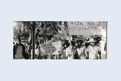 Manifestants à Fianarantso (Madagascar)