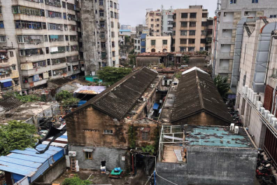 des maisons en ruine en Chine