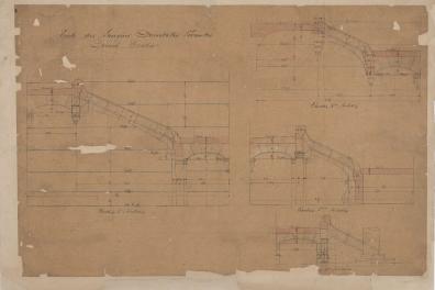 Etude pour l'escalier d'honneur