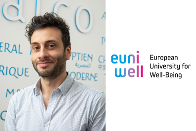 Photo d'Andreas Guidi et logo EUniWell