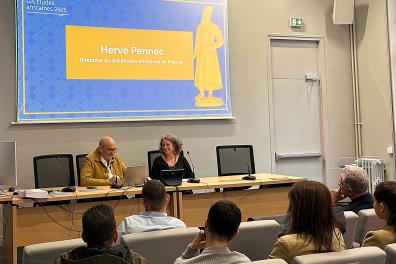 Hervé Pennec et Stéphanie Lima, directeur et sous-directrice du GIS Etudes africaines en France