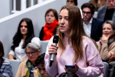 Éva Assié, membre de l'association étudiante Promethei