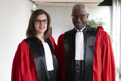 Souleymane Bachir Diagne and Delphine Allès