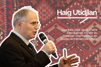 Haig Utidjian, lauréat de la Chaire d'excellence invitée Inalco–IMAS – Fondation Calouste Gulbenkian 2027