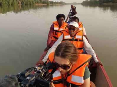 Sur le fleuve Sénégal.