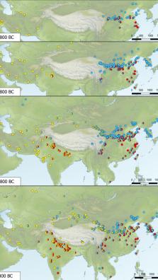 Spread of millet and wheat/barley in Eastern Eurasia in the Middle to Late Neolithic