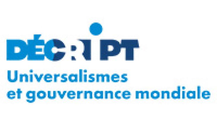 Logo DECRIPT - Universalismes et gouvernance mondiale