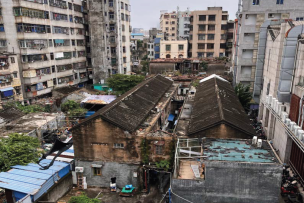 des maisons en ruine en Chine