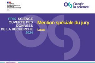 Visuel du Prix « Science ouverte des données de la recherche » 2024