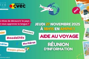 Réunion d'information Aide au voyage 2025-2026