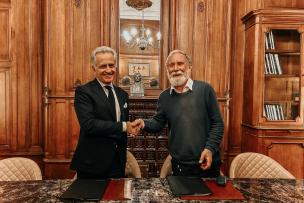 Philippe Advani, Président de la Fondation Inalco, et Bernard Lory, professeur émérite de l'Inalco
