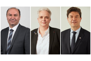 3 portraits des présidents et présidente d'universités