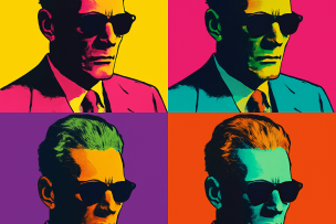 Taha Hussein style Warhol 