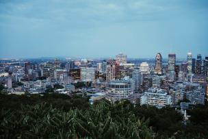 Vue aérienne de Montreal