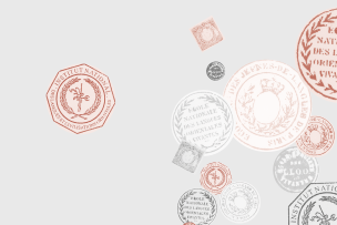 Un fond gros avec des tampons de l'inalco 