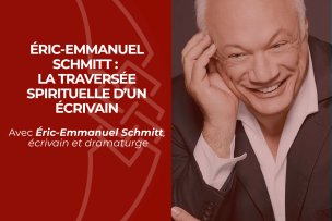 Affiche d'une conférence avec le portrait de l'intervenant 