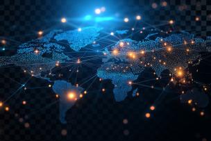 mappemonde illuminé 