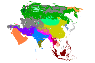 Carte de l'Asie 