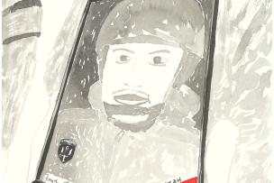 peinture d'un soldat